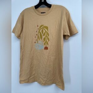 STANCE Adult Unisex Size SmallTee The Crew T Yellow Graphic T-Shirt